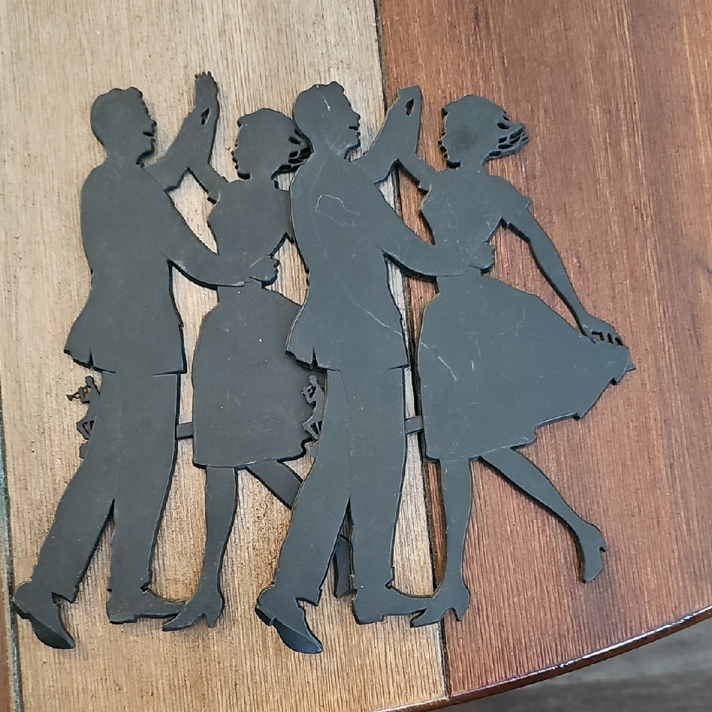 1950 Big Band Dancing Couple Mixed Media Wall Art